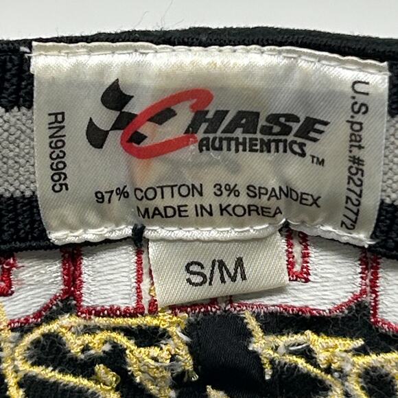 Vintage Y2Ks NASCAR Ricky Rudd Hat Cap Flex Fitted S/M Chase Authentics Black - Picture 8 of 9